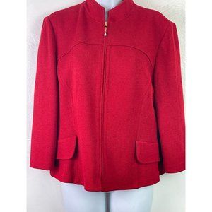 St. johns zip up sweater